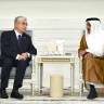 Қасым-Жомарт Тоқаев Қатар Әмірі шейх Тамим бен Хамад Әл Танимен кездесіп, көңіл айтты