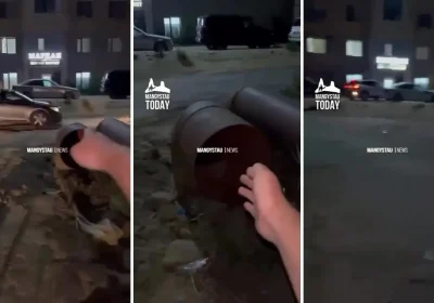 Ақтаудағы 16-үй маңындағы ашық құбырлар балаларға қауіп төндіреді