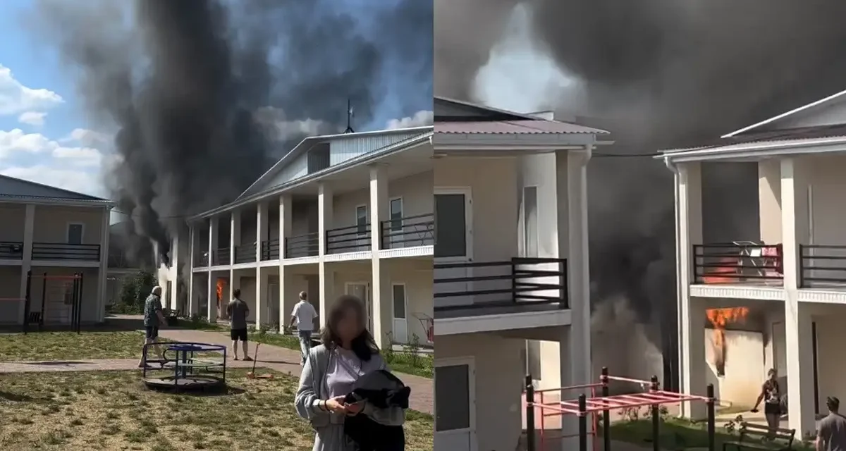 Бурабайда қонақүй өртеніп, демалушылар шұғыл эвакуацияланды (ВИДЕО)