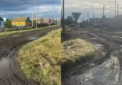 Батбаққа батқан бұқара: СҚО-дағы ауылда әлі күнге дейін асфальт жоқ