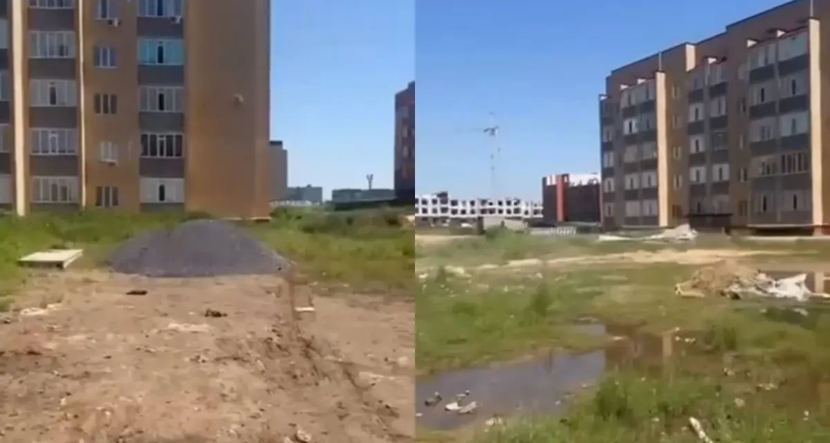Ақтөбеде құрылыс компаниясы балалар алаңы мен тұраққа арналған жерді сатып жіберген