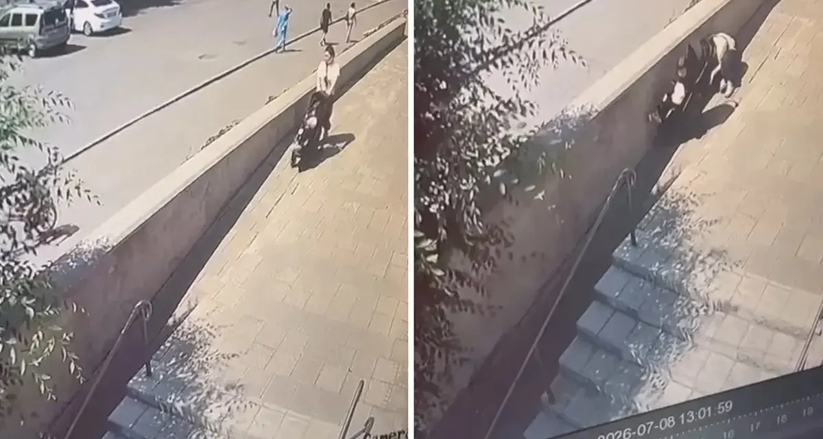 Павлодарда жоғарғы қабаттан лақтырылған мұз даладағы әйелдің басын жарды