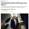 Израиль АҚШ-қа Иранның Трампқа қастандық жоспары туралы барлау дерегін берді