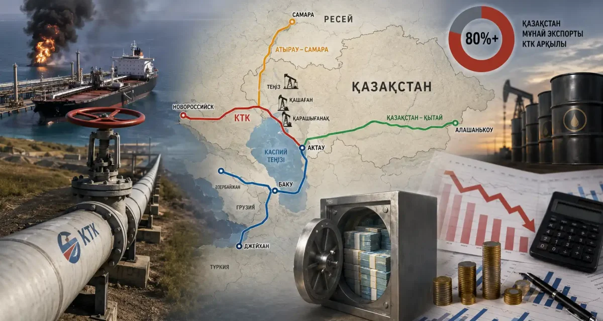 Қара теңіздегі дабыл: Қазақстанның мұнай экспорты неге бір құбырға байланған және КТК тоқтаса не болады?
