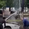 Өскемендегі сұмдық: Су астында қалған көліктен өрт шықты