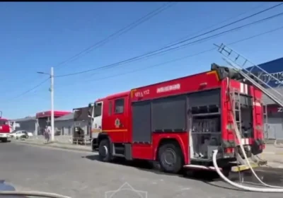 Шымкентте автокөлік жөндеу бокстары өртенді