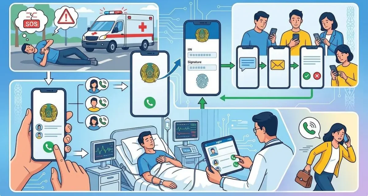 Қазақстандықтар eGov арқылы ауруханаға түскен жақындары туралы хабарлама ала алады