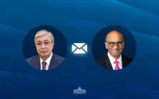 Мемлекет басшысы Сингапур Президентін ұлттық мерекемен құттықтады