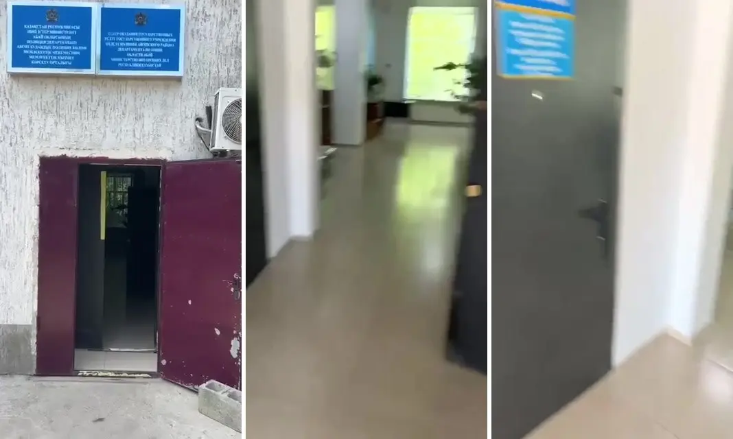 Аягөз полиция ғимараты апатты жағдайда: тұрғындар тексеріс талап етуде