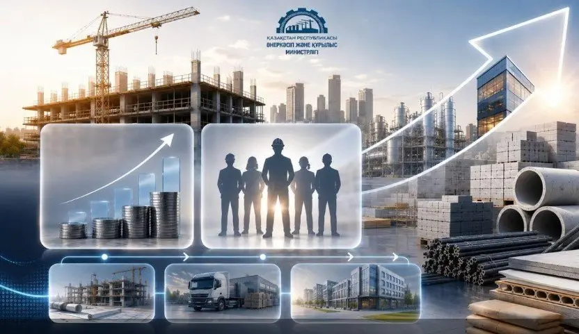 Қазақстанда құрылыс материалдарын өндіру: 105 жоба 775 млрд теңге инвестиция тартады
