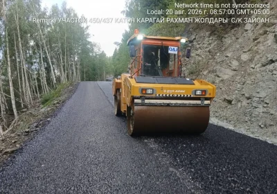 Өскемен-Рахман қайнары жолында орташа жөндеу жұмыстары жүріп жатыр