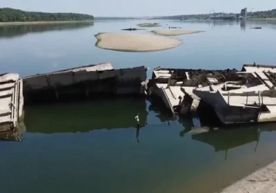 Дунай деңгейінің төмендеуі 1944 жылы батқан нацистік кемелерді ашты
