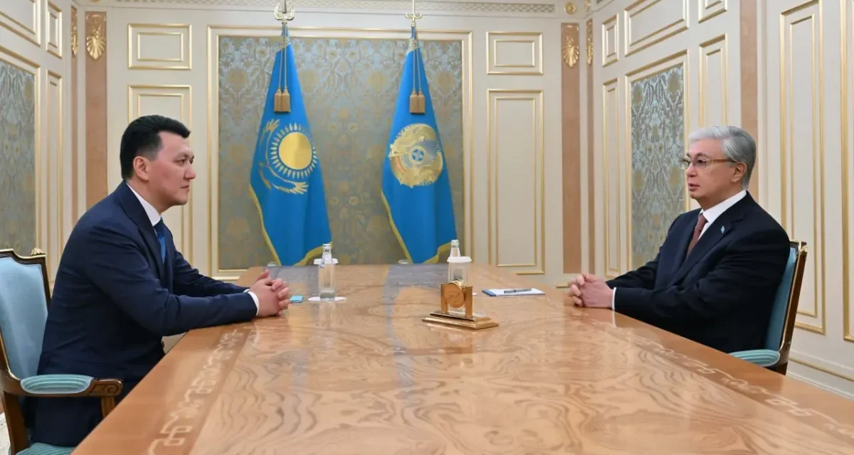 Қасым-Жомарт Тоқаев Вице-Президент Ерлан Қаринді қабылдады