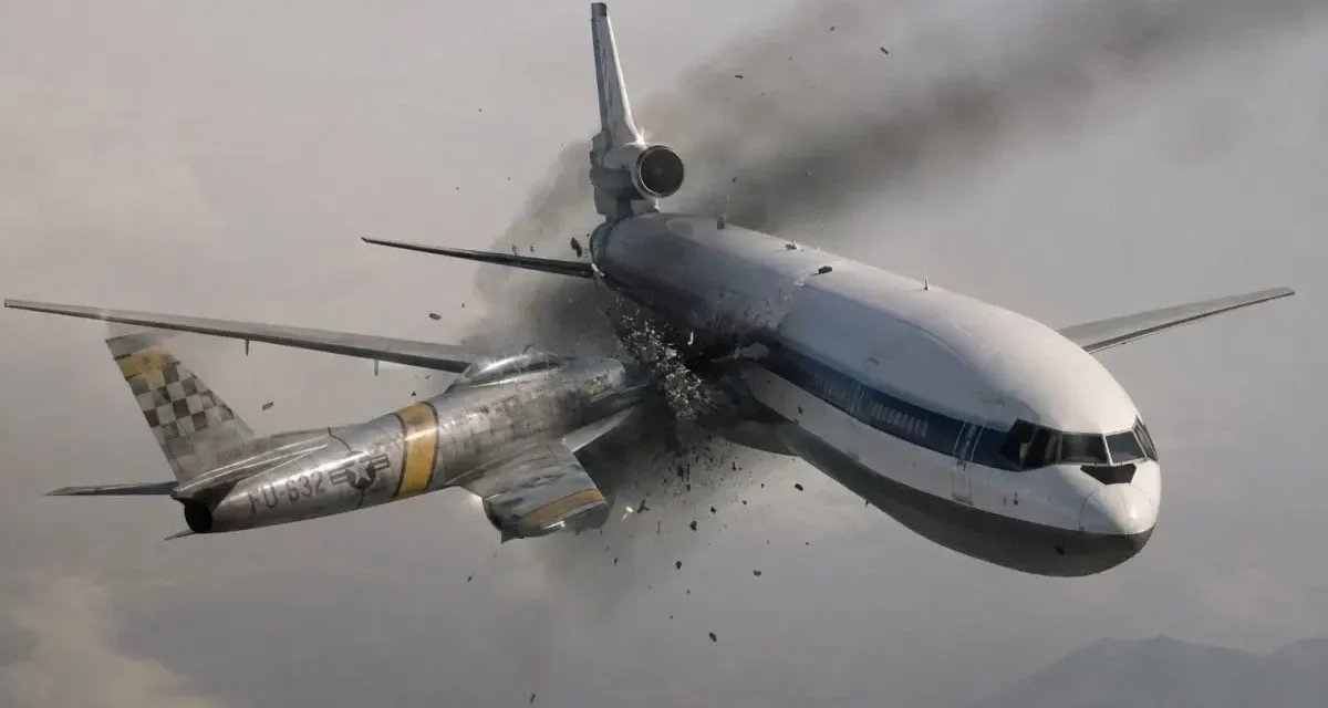 1971 жылғы Жапониядағы ауыр әуе апаты: Boeing 727 мен F-86F соқтығысуы