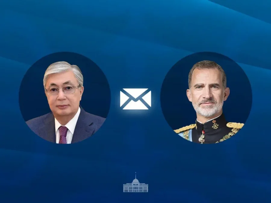 Испания королі VI Фелипе Қасым-Жомарт Тоқаевқа алғыс хат жолдады