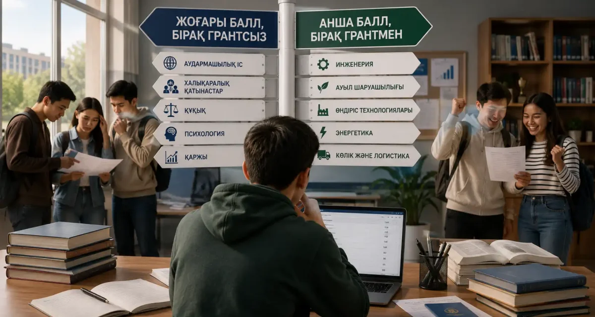 Балл абсолютті емес: неге 120 ұпай грант әпермей, 100 ұпай жеткілікті болады?