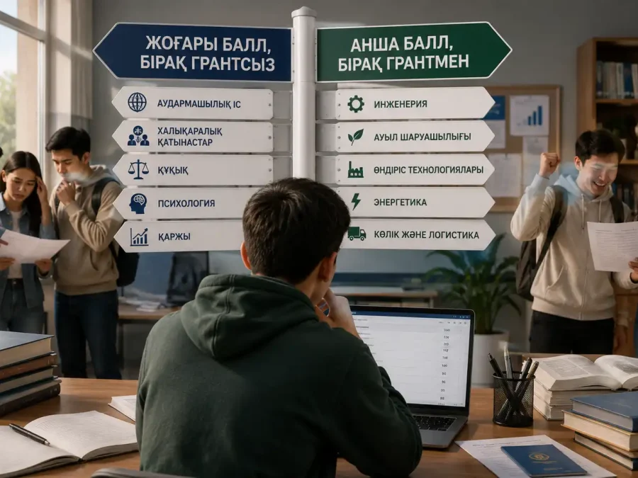 Балл абсолютті емес: неге 120 ұпай грант әпермей, 100 ұпай жеткілікті болады?