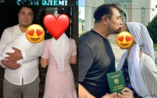 «Елубайдың бауы берік болсын»: Өзінен 25 жас кіші қызға үйленген актер сүйінші сұрады