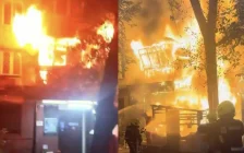 Алматыда тұрғын үй өртеніп, бір әйел ауруханаға жатқызылды