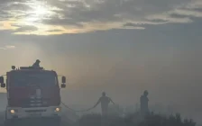 Қарағанды облысында дала өрті өршіп, екі адам зардап шекті