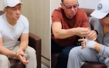 Сәкен Майғазиев ауруханада жатқан Кенжебек Жанәбіловтің жағдайын сұрап қайтты