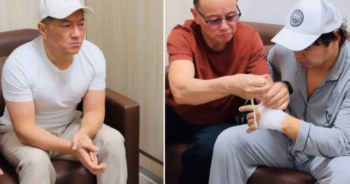 Сәкен Майғазиев ауруханада жатқан Кенжебек Жанәбіловтің жағдайын сұрап қайтты