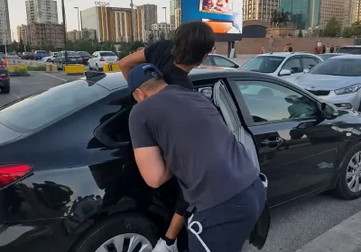 Атыраудағы ұстау сәті видеоға түсті: полиция түсініктеме берді