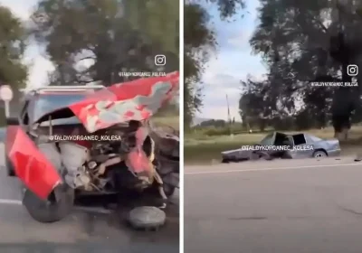 Талдықорғанда жол апатынан бір адам қаза тауып, үшеуі зардап шекті