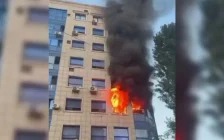 Алматыдағы тоғыз қабатты үйде өрт: 26 адам құтқарылып, 40 адам эвакуацияланды