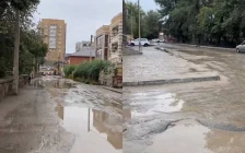«Батпаққа батқан қала»: Семейдегі жолдың сиқы жұртты ашуландырды