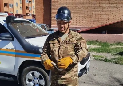 Қарағанды облысында үйлердің бірінің аумағынан жылан шықты (ВИДЕО)