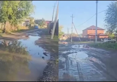 Петропавл тұрғындары батпақ кешіп жүр: халық көшенің жағдайына шағымданды