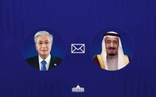 Мемлекет басшысы Сауд Арабиясы Королін құттықтады