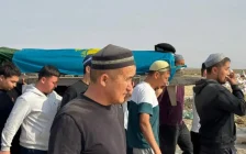 Маңғыстауда қаза тапқан әскери қызметшілермен қоштасу рәсімі өтті