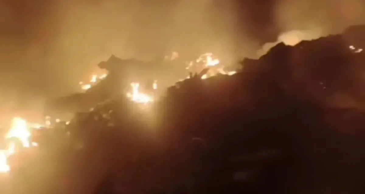 Алматы облысында рұқсат етілмеген қоқыс полигоны өртенді