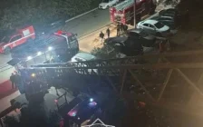 Петропавлда бес қабатты үйдің пәтерінен өрт шығып, 6 адам құтқарылды