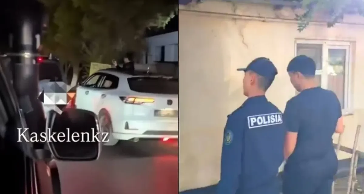 Бірінші жеткен адамға 600 доллар беремін: Шымкентте кортеж қатысушыларының бірі ұсталды