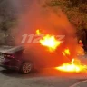 Астанада парковкада көлік өртенді, зардап шеккендер жоқ