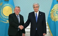 Тоқаев Данияның Сыртқы істер министрі Ларс Лёкке Расмуссенді қабылдады