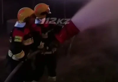 Түркістандағы жекеменшік мектеп аумағында трансформатор өртенді