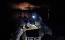 Атырау маңында Орал өзені жағалауындағы қамыс өрті сөндірілді