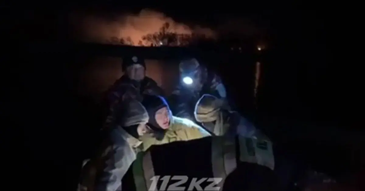 Атырау маңында Орал өзені жағалауындағы қамыс өрті сөндірілді