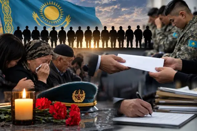 Қаза тапқан 14 әскери қызметшінің отбасына қаржылай көмек табысталды