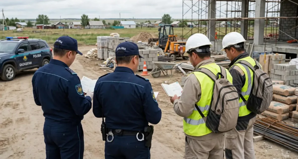 Ақмоладағы құрылыс нысанында 44 шетелдік заңсыз жұмыс істеген